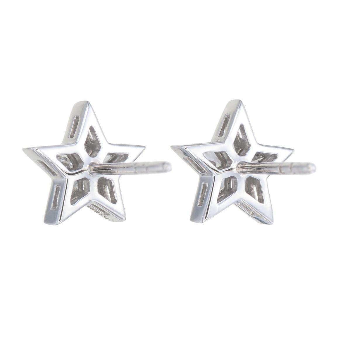 Orecchini con diamanti a stella - Un tocco di Eleganza Celestiale In condizioni Nuovo in vendita a Khet Bang Rak, Krung Thep Maha Nakhon