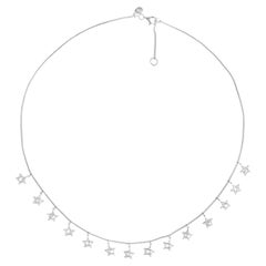 Star Diamond White Gold 18K Necklace
