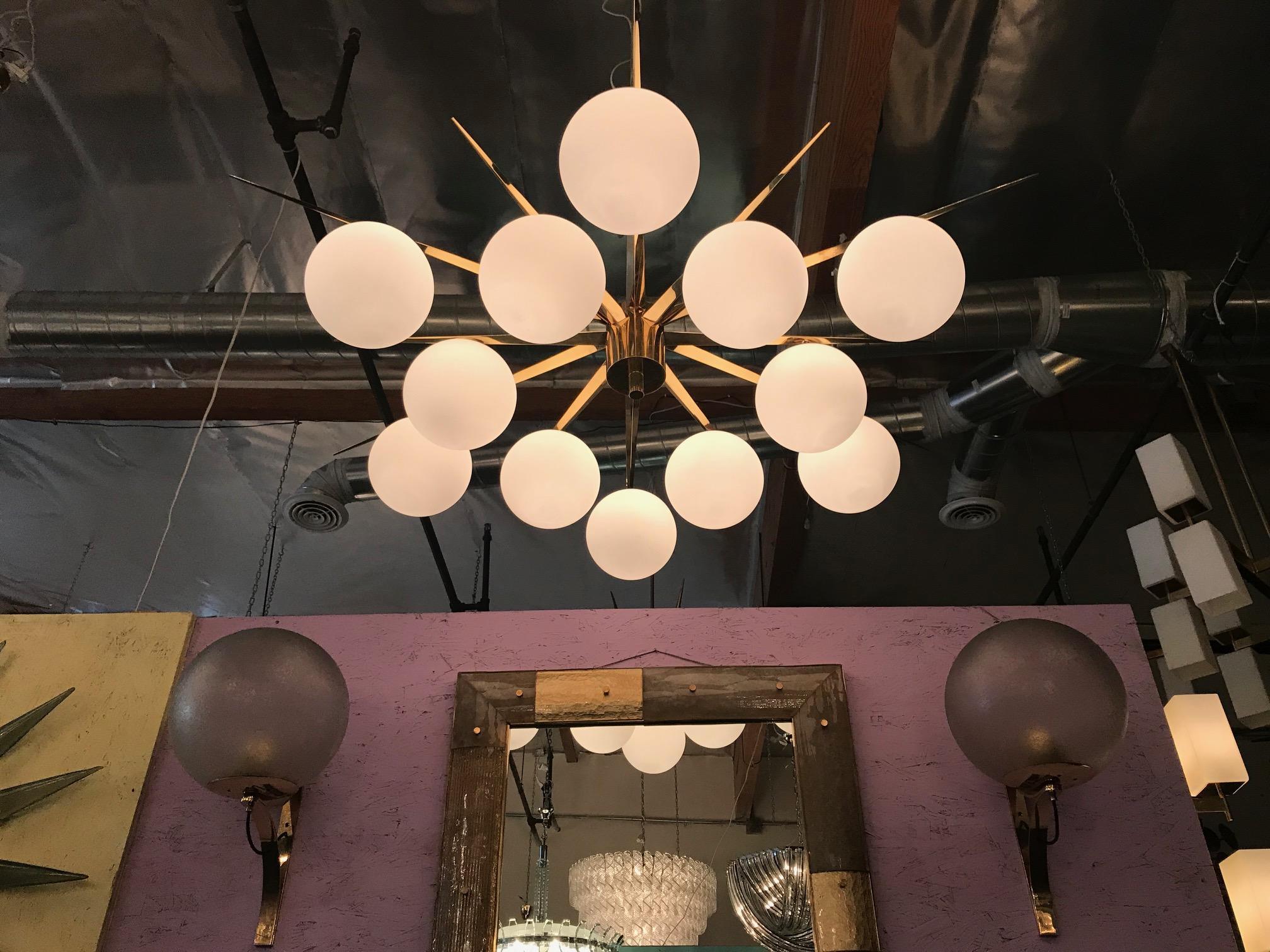 Mid-Century Modern Star Flush Mount by Fabio Ltd For Sale