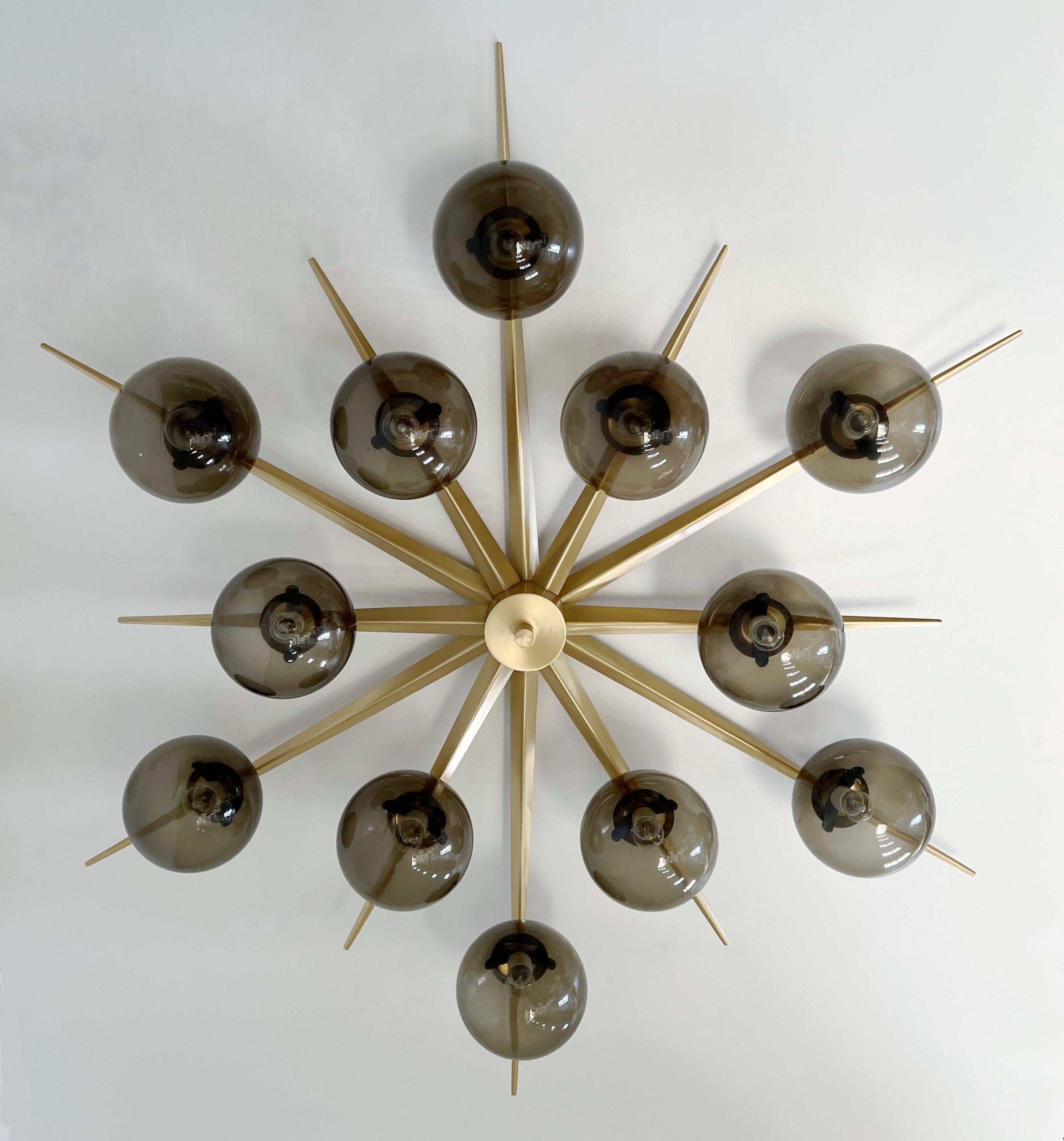 Italian Star Flush Mount by Fabio Ltd For Sale
