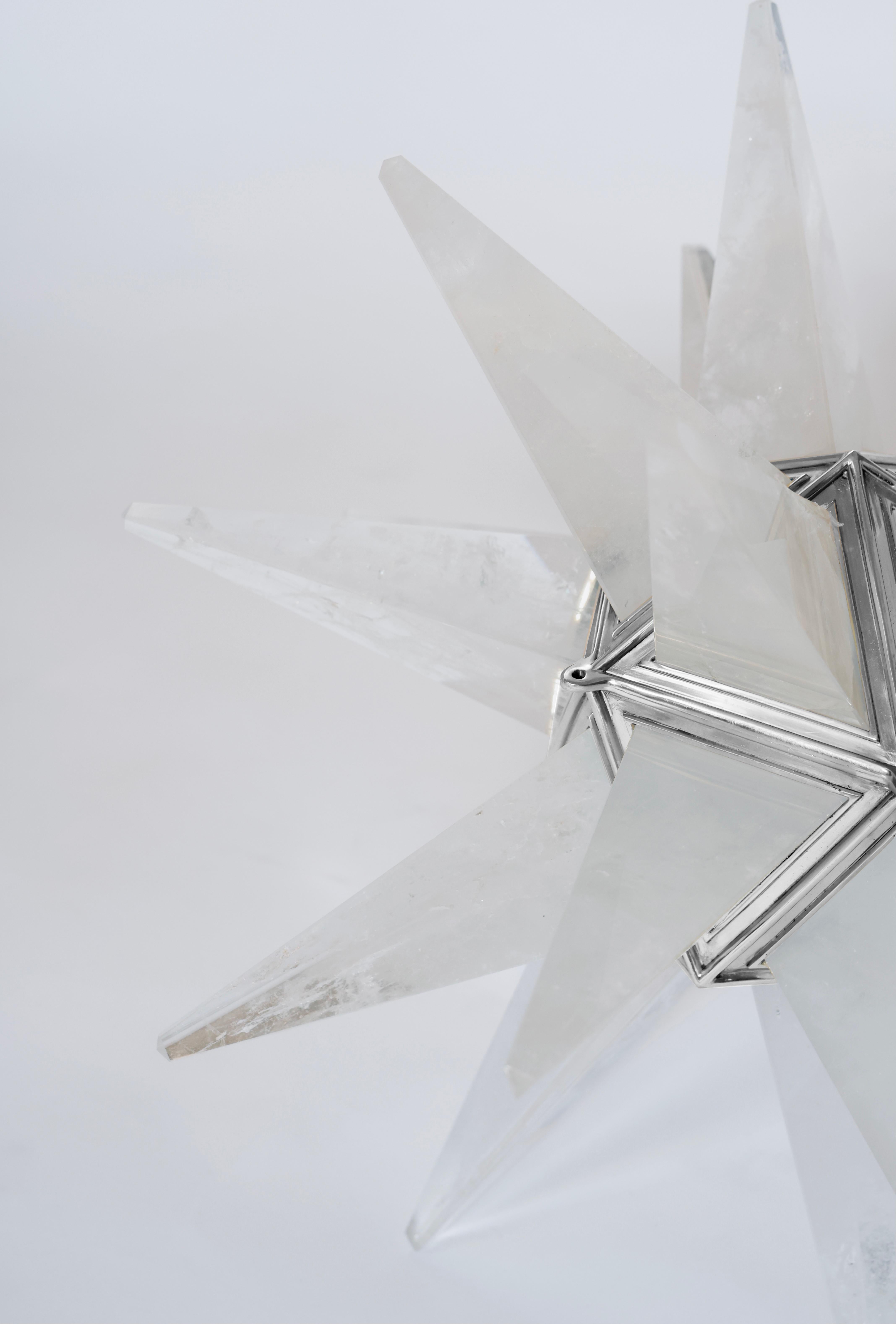 STAR20 Bergkristall-Kronleuchter von Phoenix im Zustand „Hervorragend“ im Angebot in New York, NY