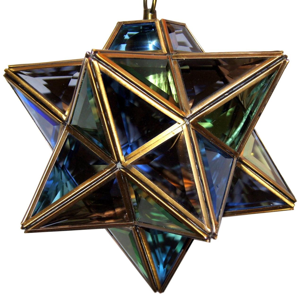 Star Leaded Glass Pendant Fixture