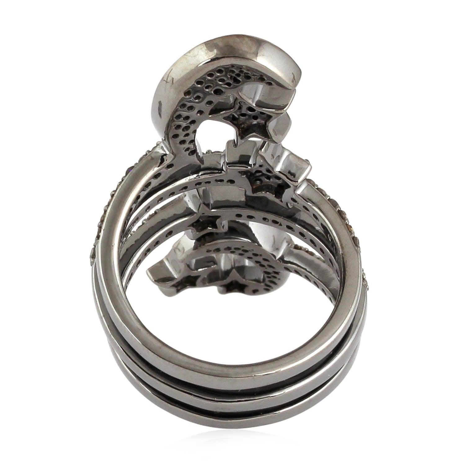 For Sale:  Star Moon Diamond Ring 3