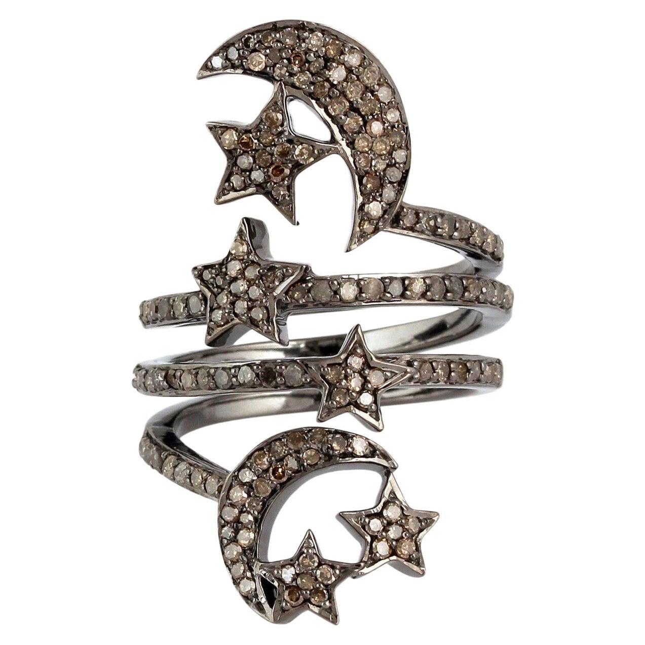 For Sale:  Star Moon Diamond Ring