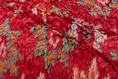 Star Motif Cherry Red in Pink Multicolor Large Accent Rug