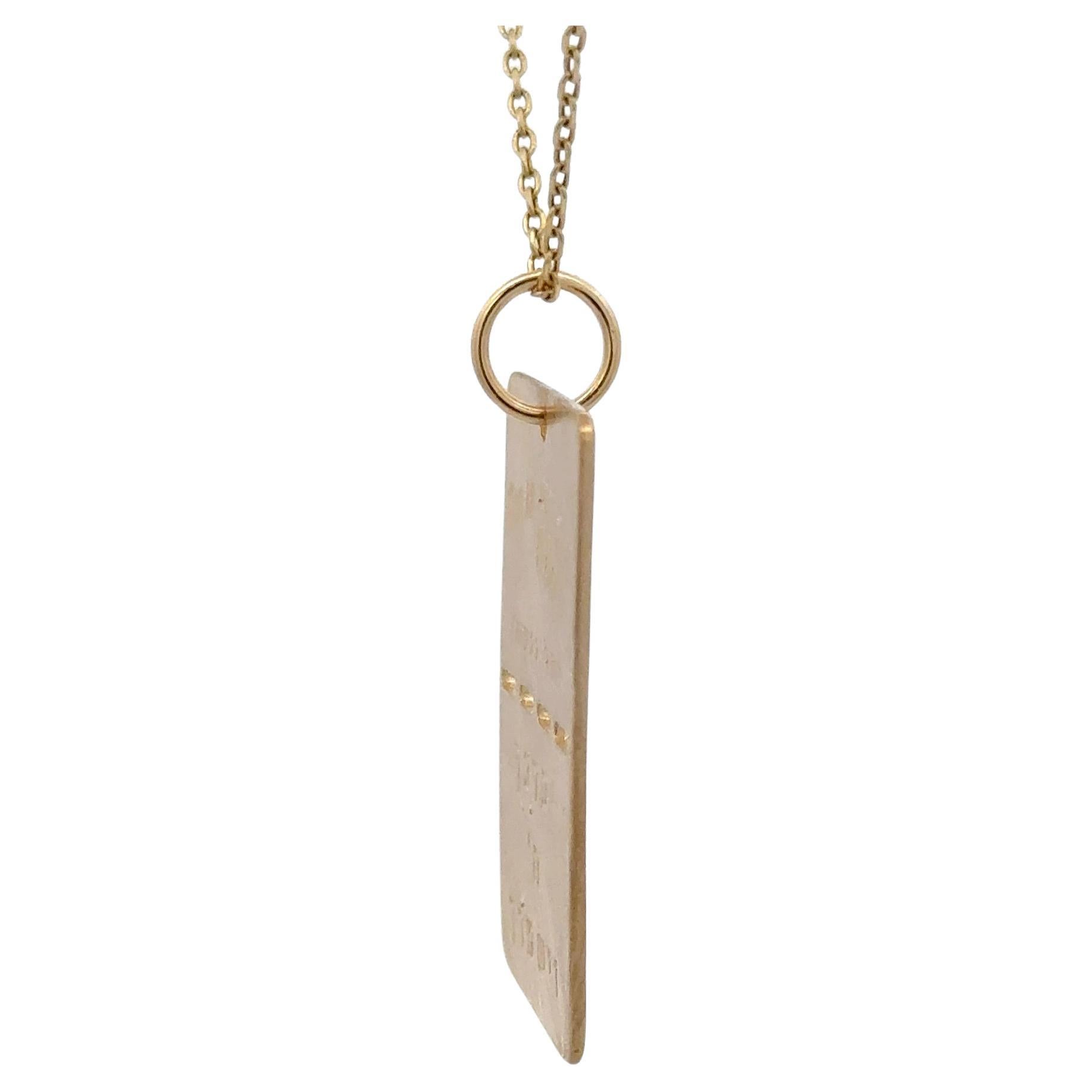 Pendentif étoile de David Am Israel Chai en or jaune 14 carats 5 grammes Neuf - En vente à New York, NY
