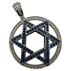 Stern von David Diamant Anhänger 18KT Gold