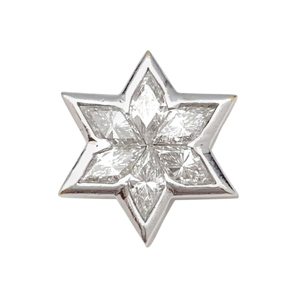 Star of David Diamond Pendant