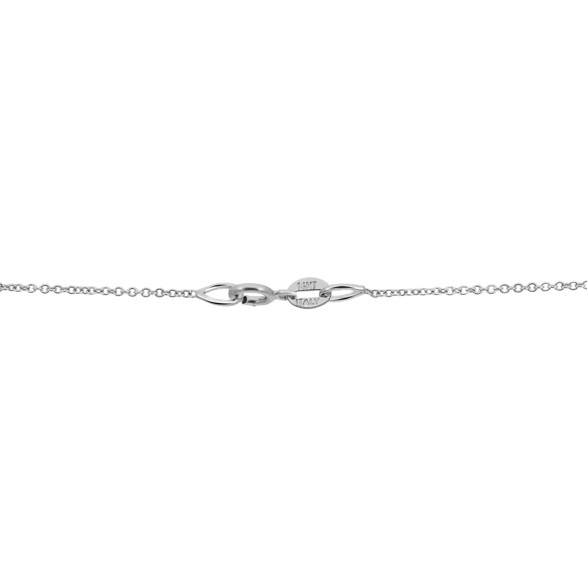 Round Cut Star Of David Diamond Pendant Necklace 14K White Gold 2.35Cttw 16 Inches For Sale