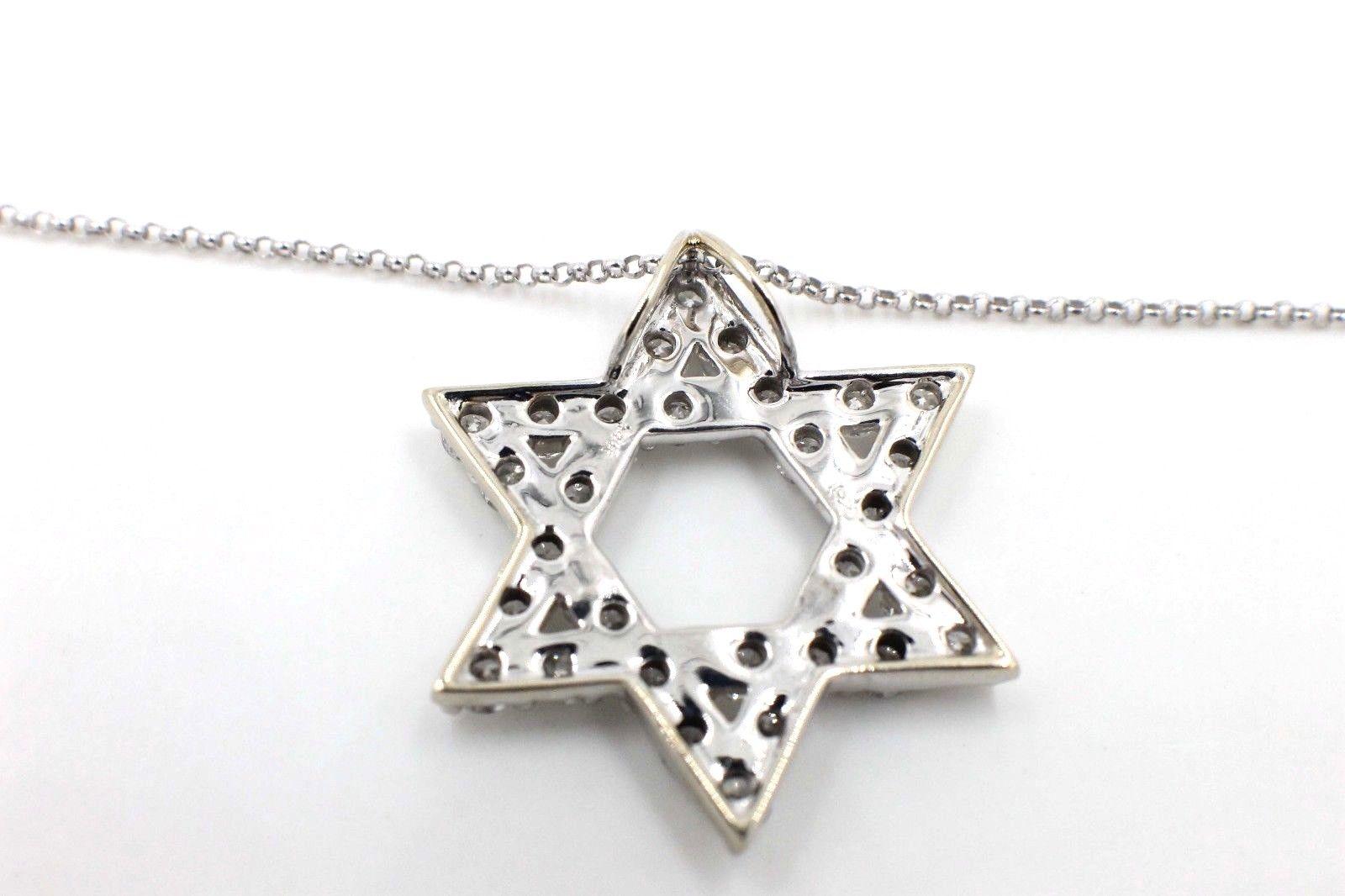 star of david diamond necklace