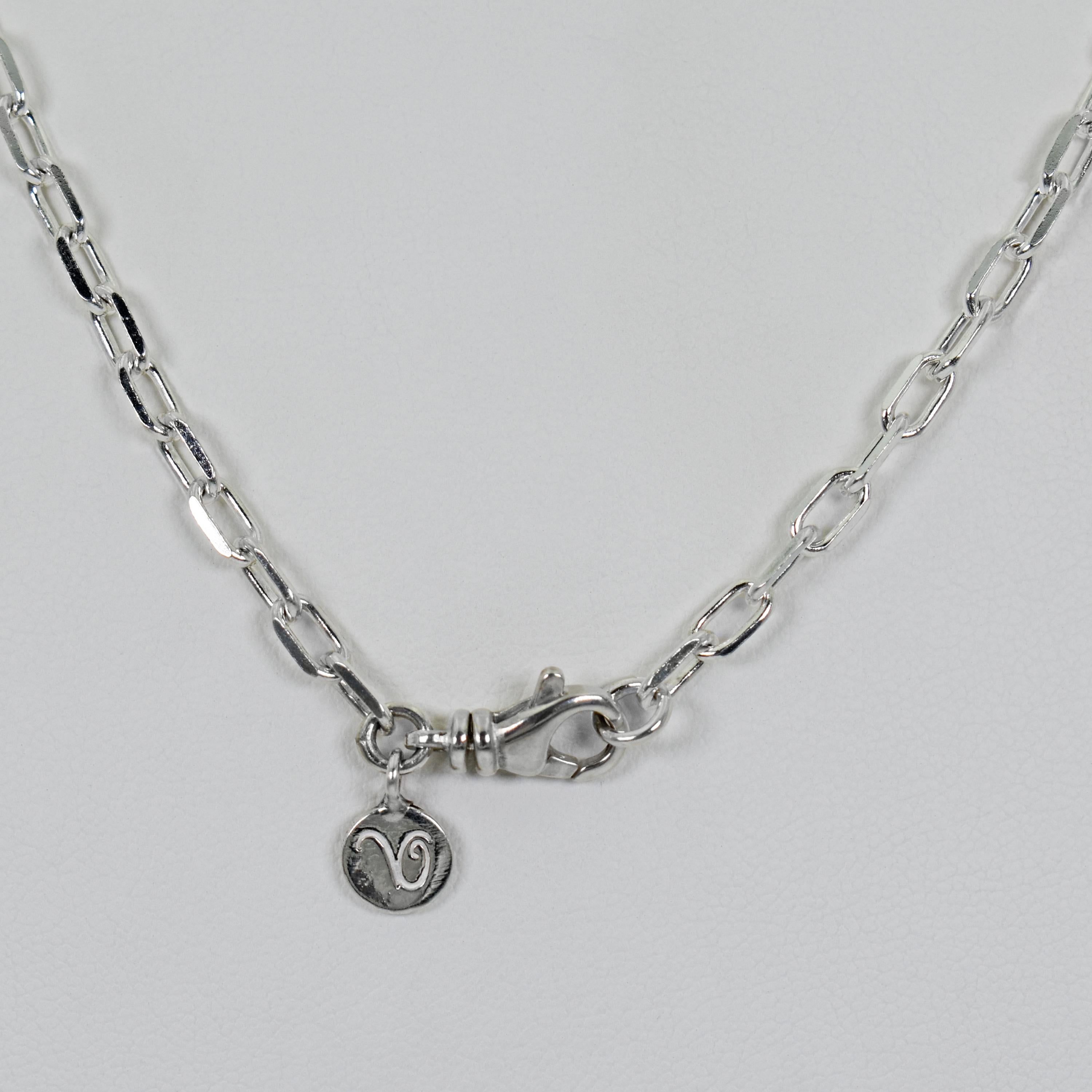 Contemporain L'étoile de David, collier pendentif en argent sterling « Stories in a Circle » en vente