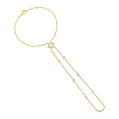 Catena a mano con diamanti Star of Elegance in oro giallo 14K