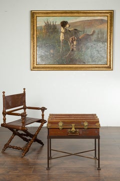 Star of India Ship's Trunk Made by Newton Shakespeare and Co. on Custom Base