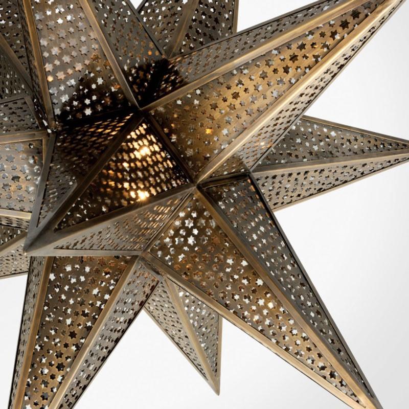 Contemporary Star of the East Five Light Chandelier For Sale