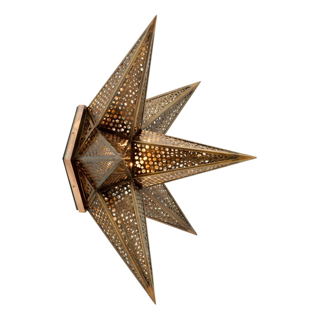 Putting a unique twist on the classic Moravian Star
A body of Old-World Bronze with different-sized stars and a matching canopy.
Its sense of scale and history make it an enchanting fixture with a mysterious aura.
2 Bulbs Max 60 Watt 
E12
