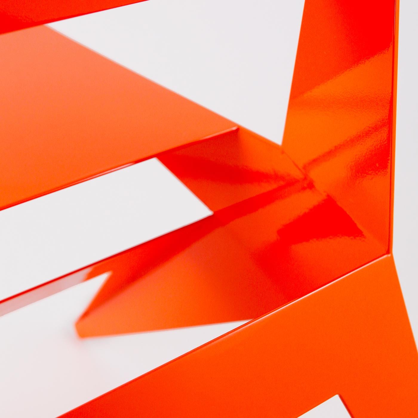 Contemporary Star Orange Chair by Antonio Pio Saracino
