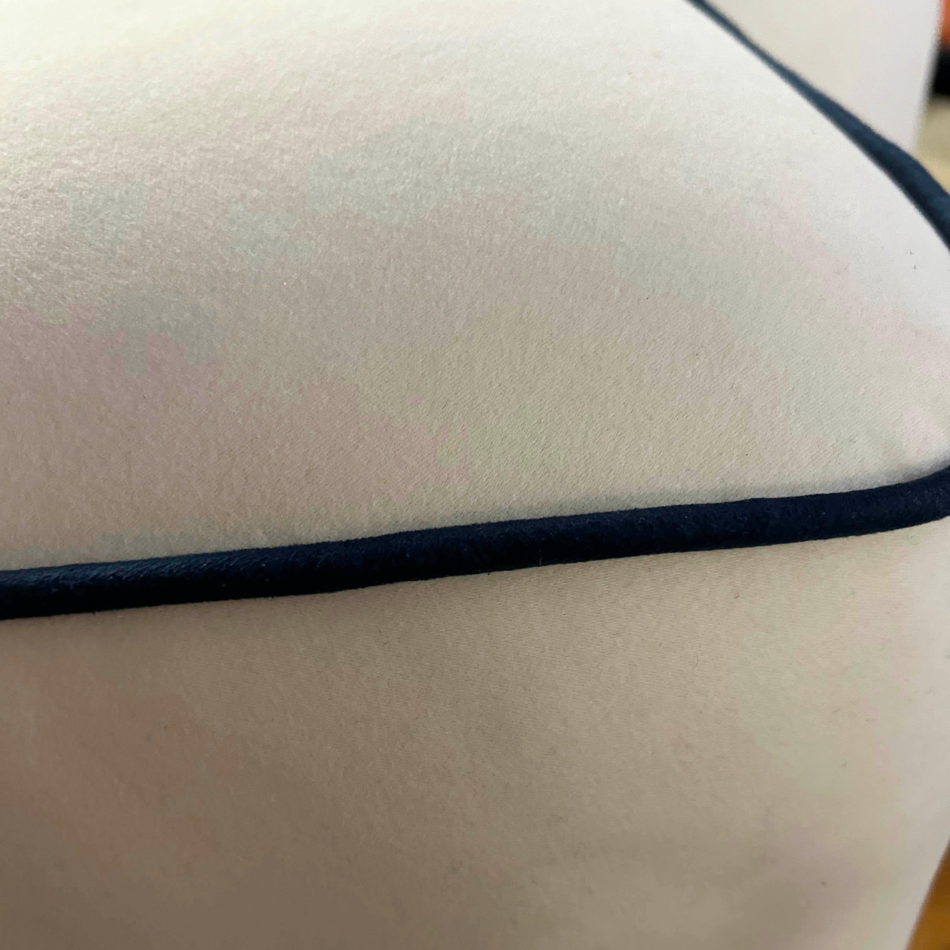 Ultrasuede Pouf étoilé en coton brossé italien en vente