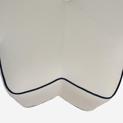 Star Ottoman in Fine Italian Brushed Cotton