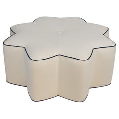 Star Ottoman in Fine Italian Brushed Cotton