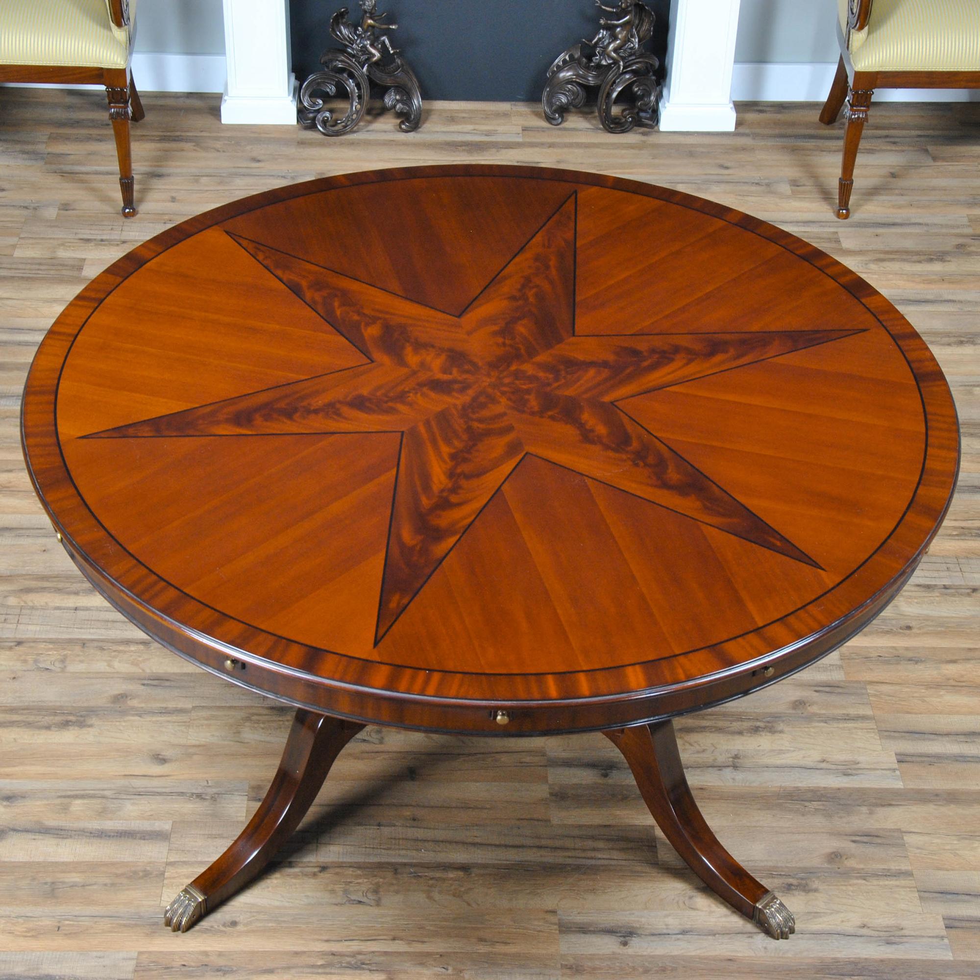 Chippendale Star Perimeter Dining Table  For Sale