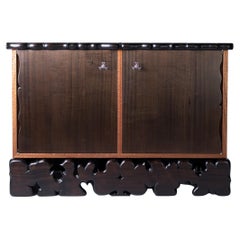 Star Platinum Cabinet - Comò in legno massiccio lavorato a mano con ferramenta in ottone fuso