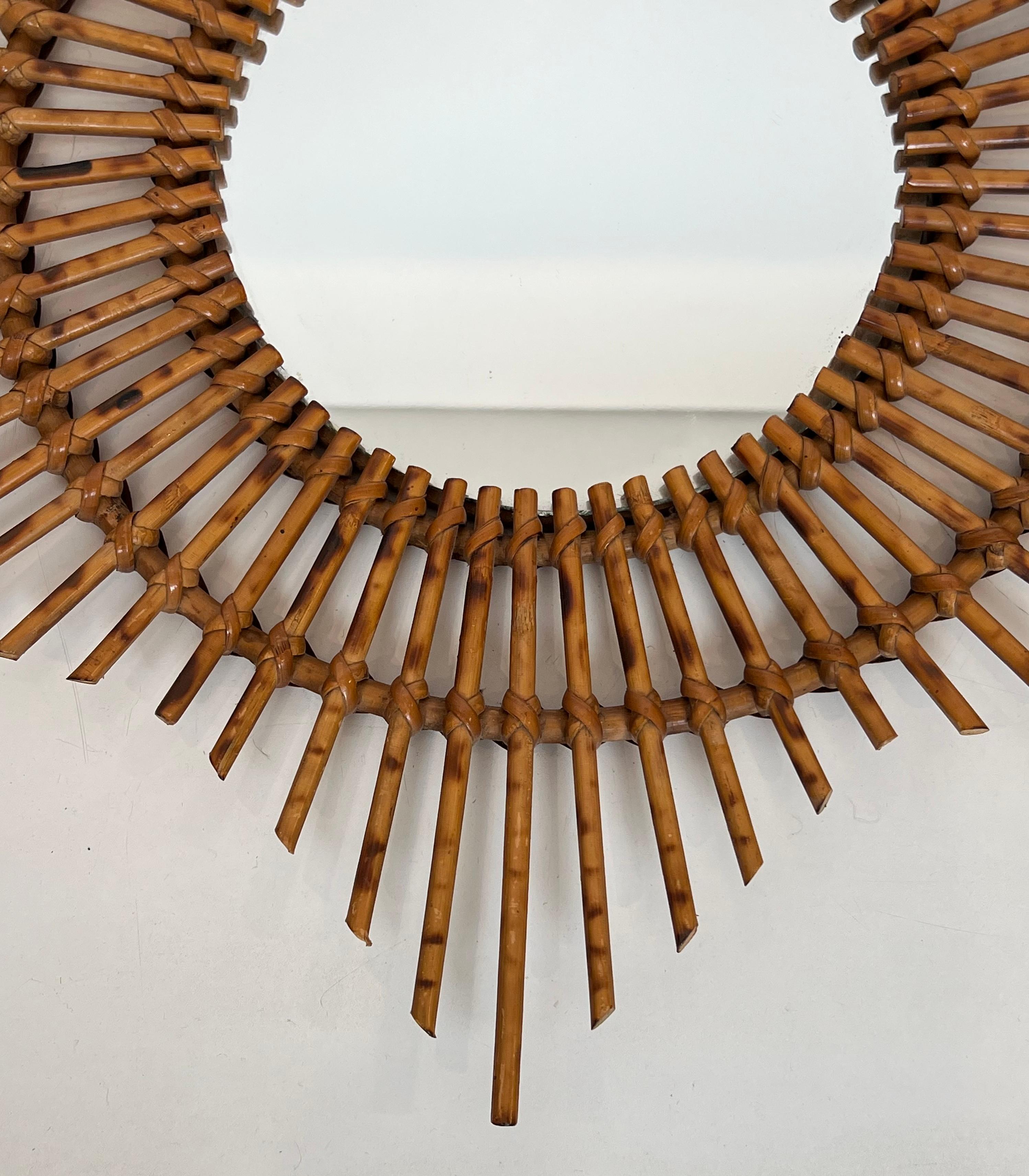 Star Rattan Mirror For Sale 4
