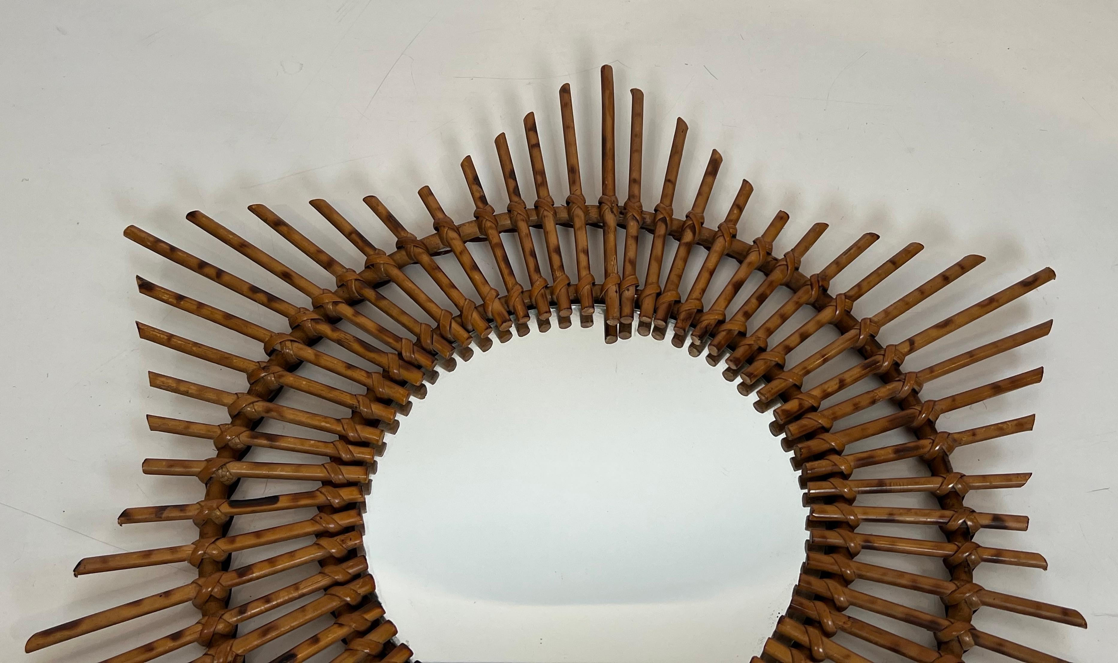 Star Rattan Mirror For Sale 8
