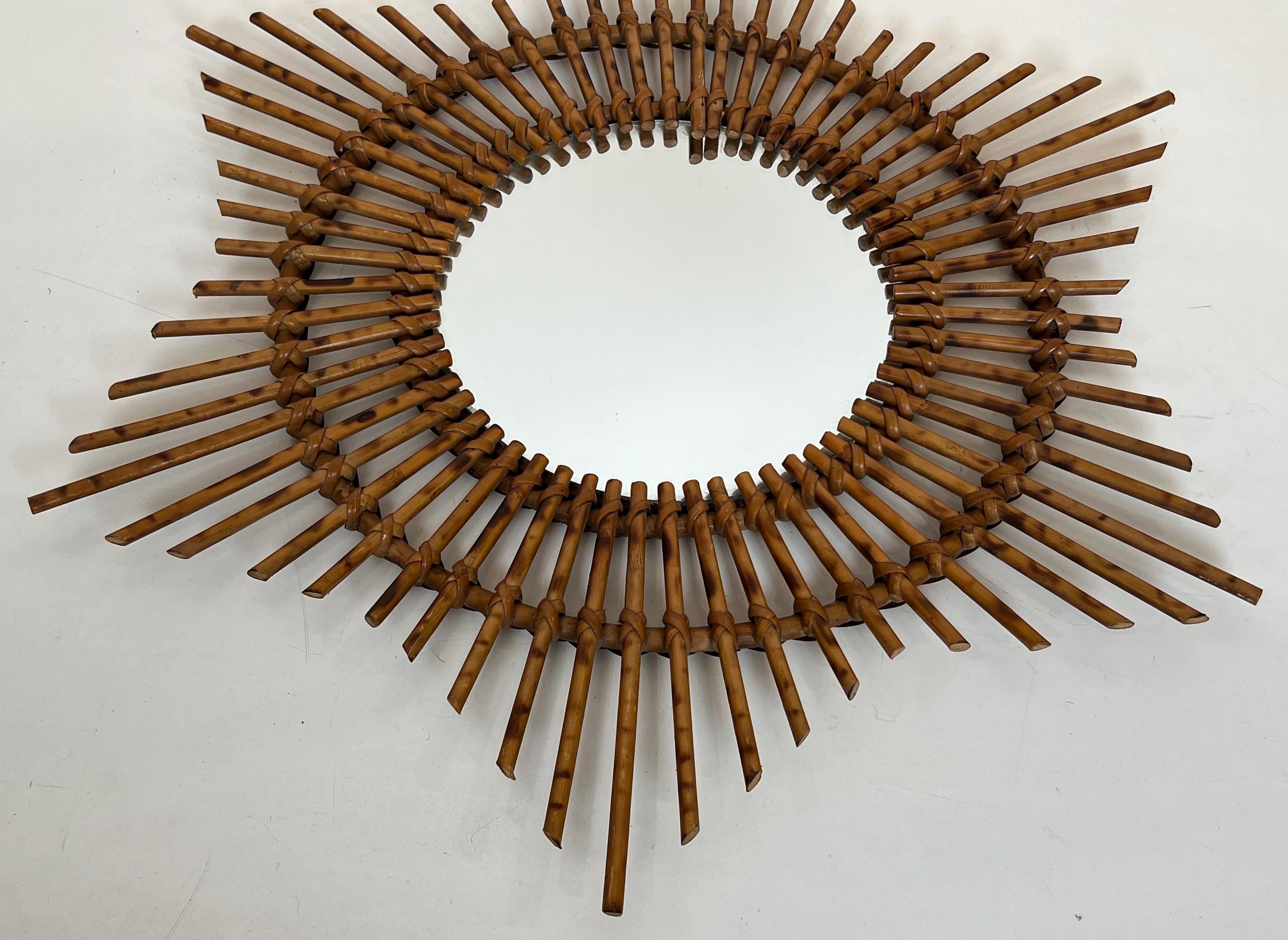 Star Rattan Mirror For Sale 9
