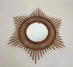 Star Rattan Mirror