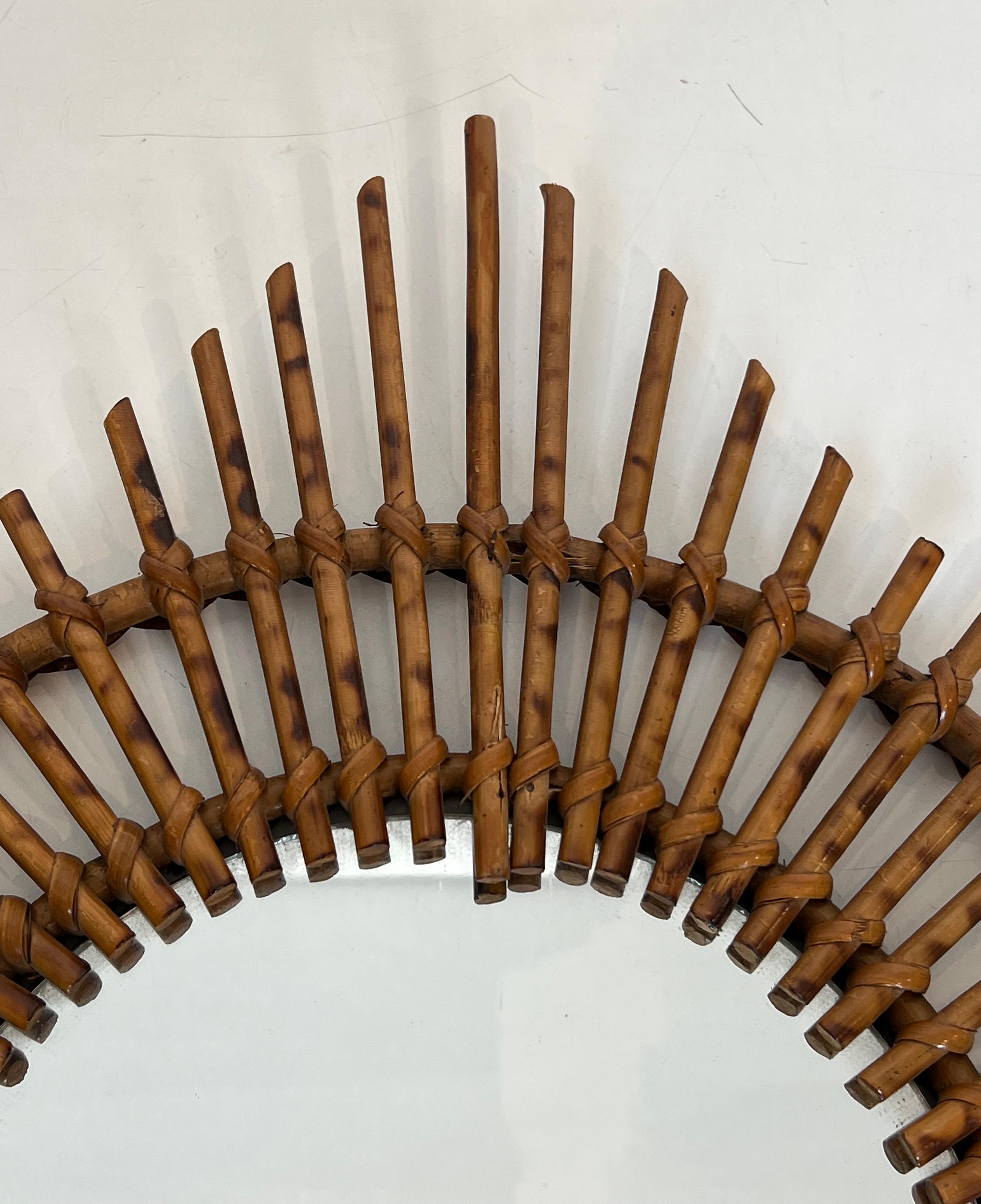 Star Rattan Mirror For Sale 2