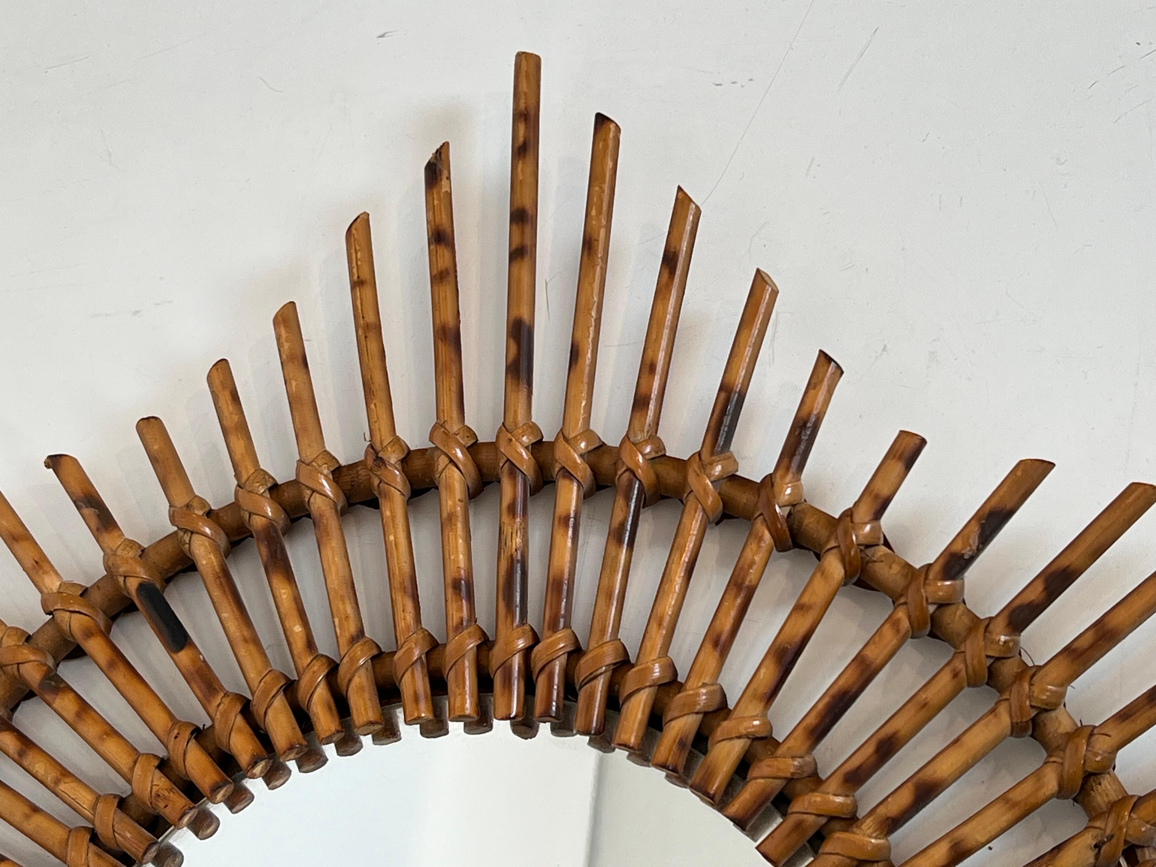 Star Rattan Mirror For Sale 3