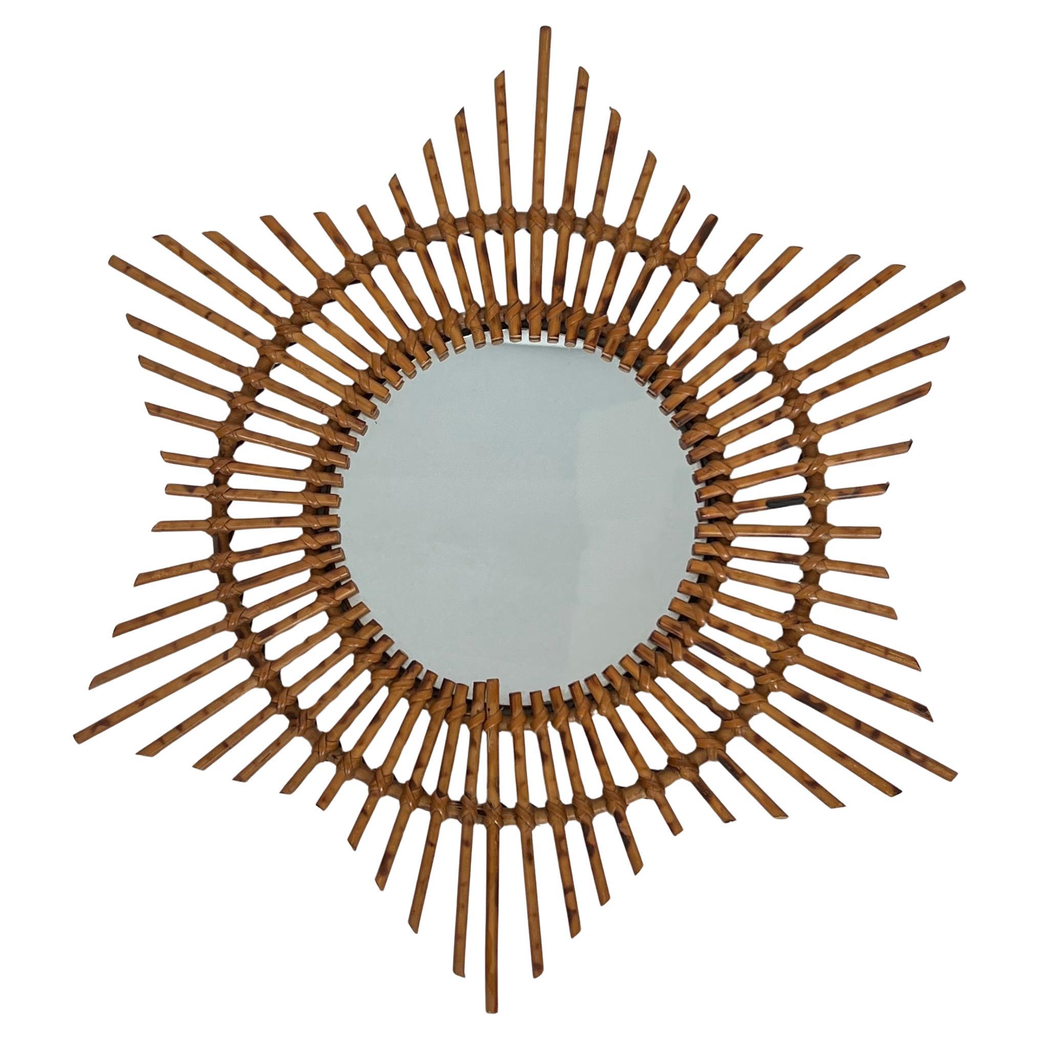 Star Rattan Mirror For Sale