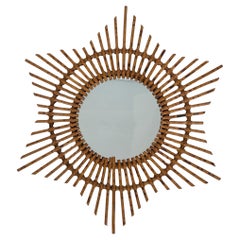 Star Rattan Mirror