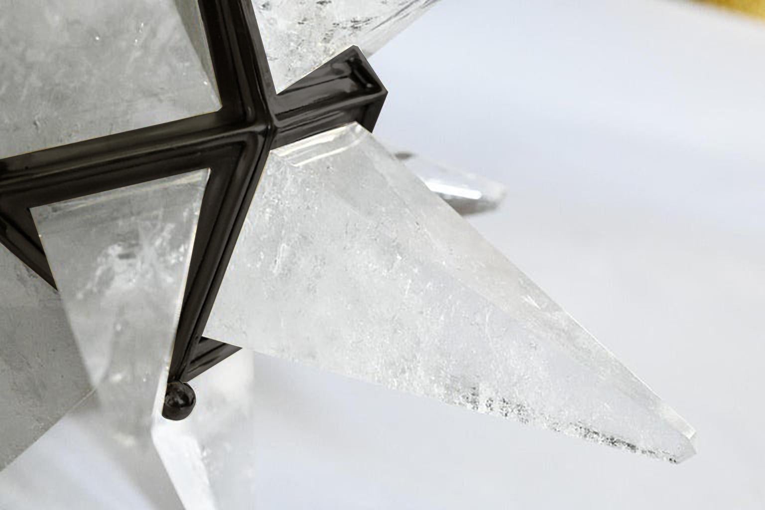 Star Rock Crystal Chandelier by Phoenix In Excellent Condition In New York, NY
