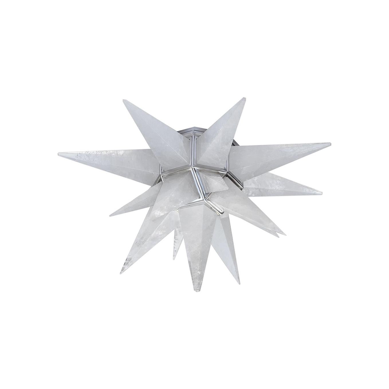STAR30 Rock Crystal Flush Mount by Phoenix For Sale