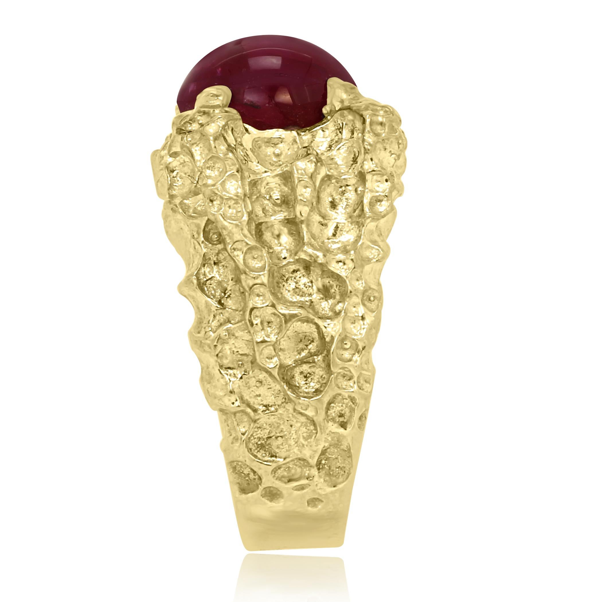 mens star ruby ring