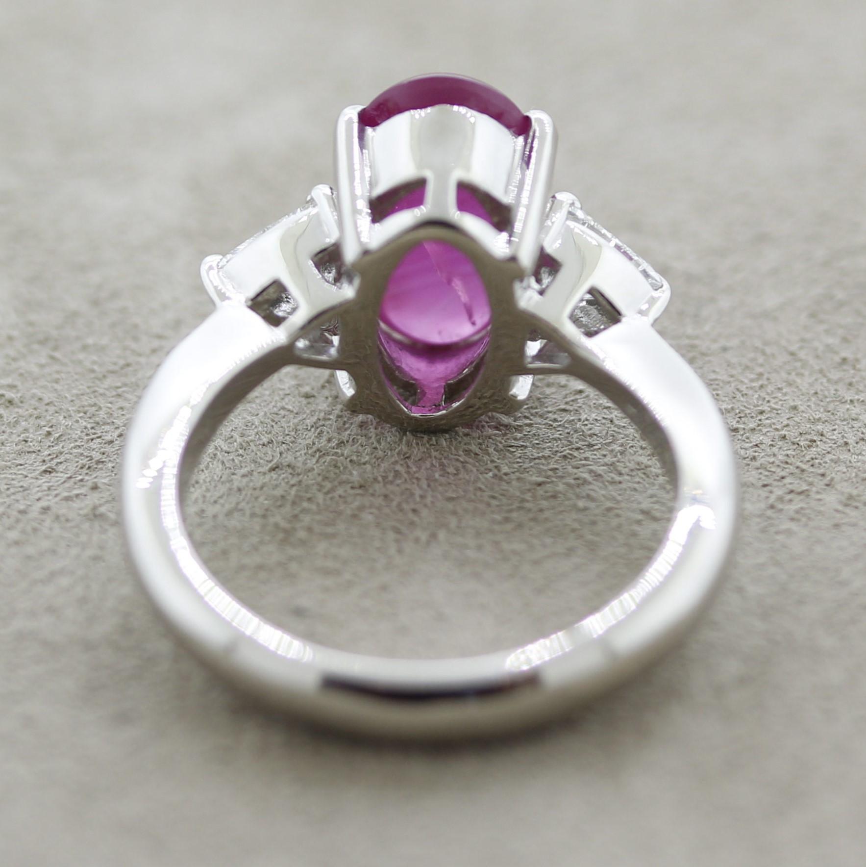 ruby and platinum ring