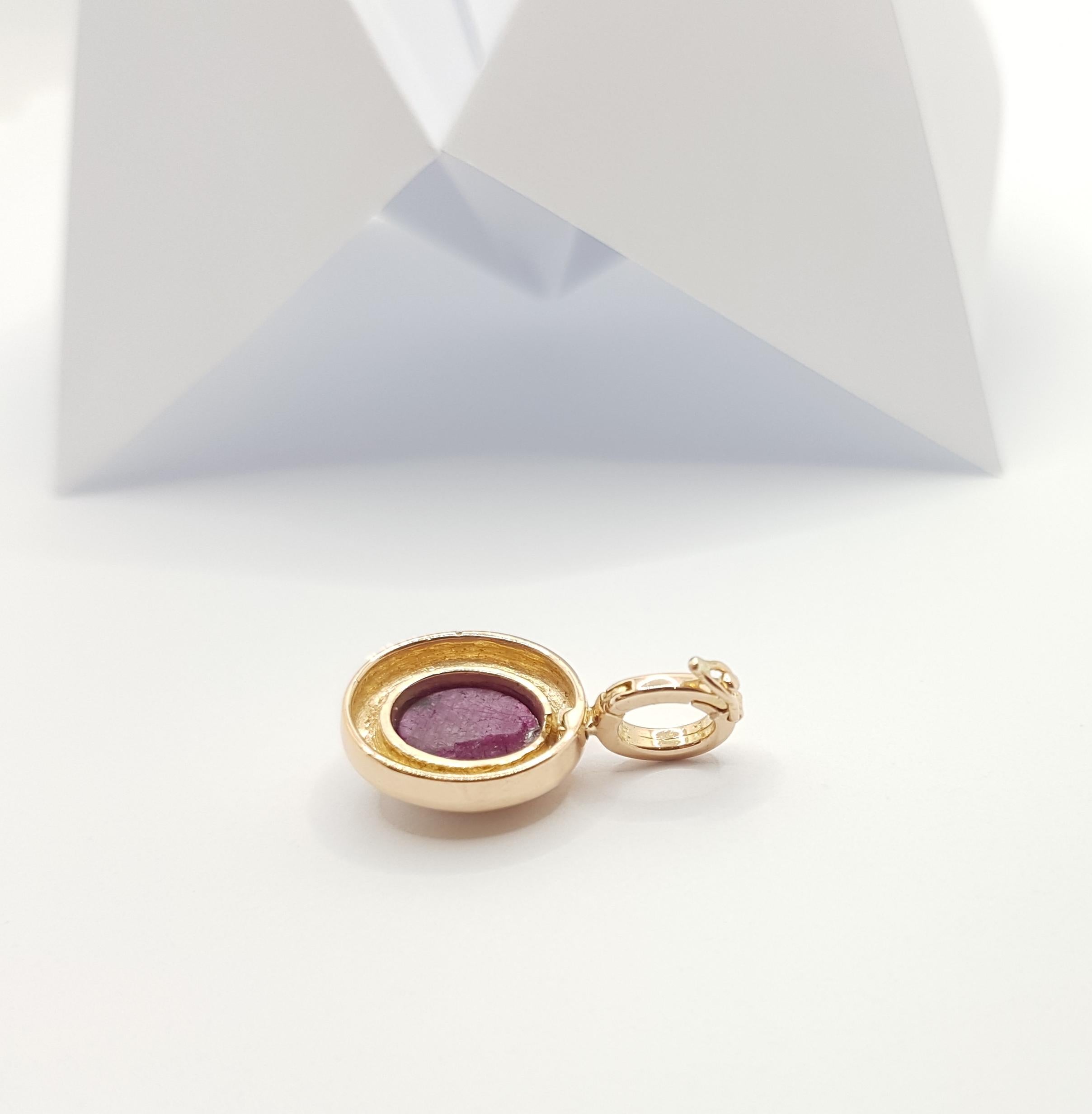 rose gold ruby pendants