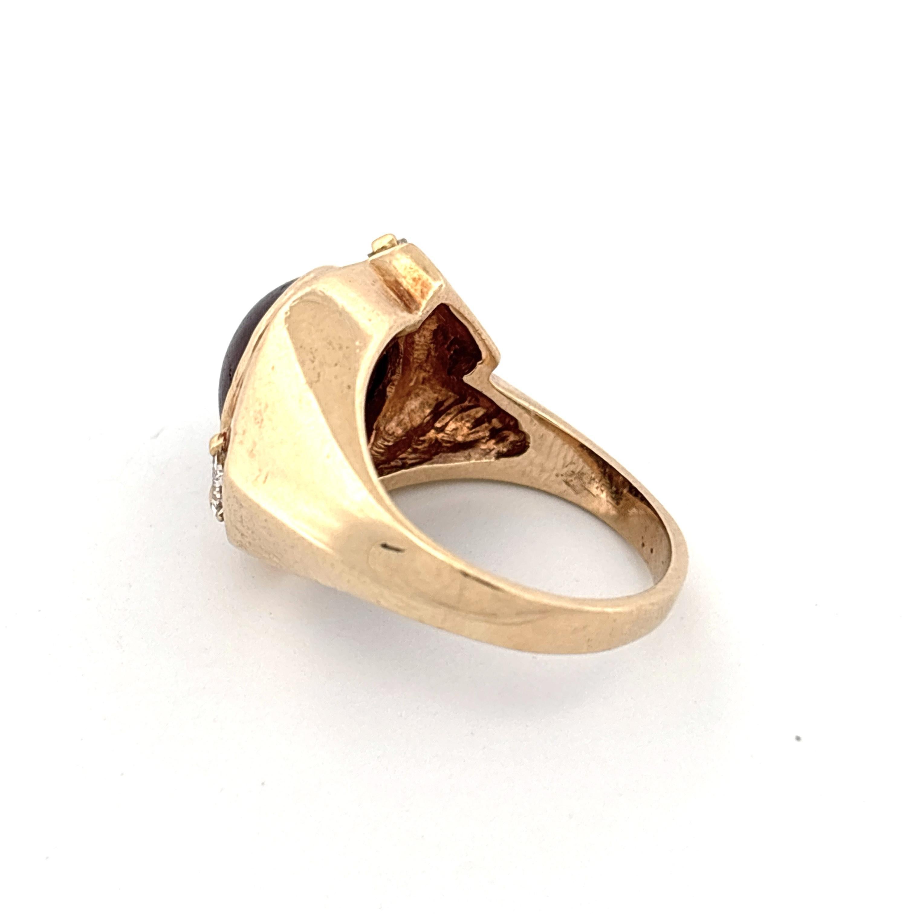 Star Ruby Ring With Diamonds - image 3