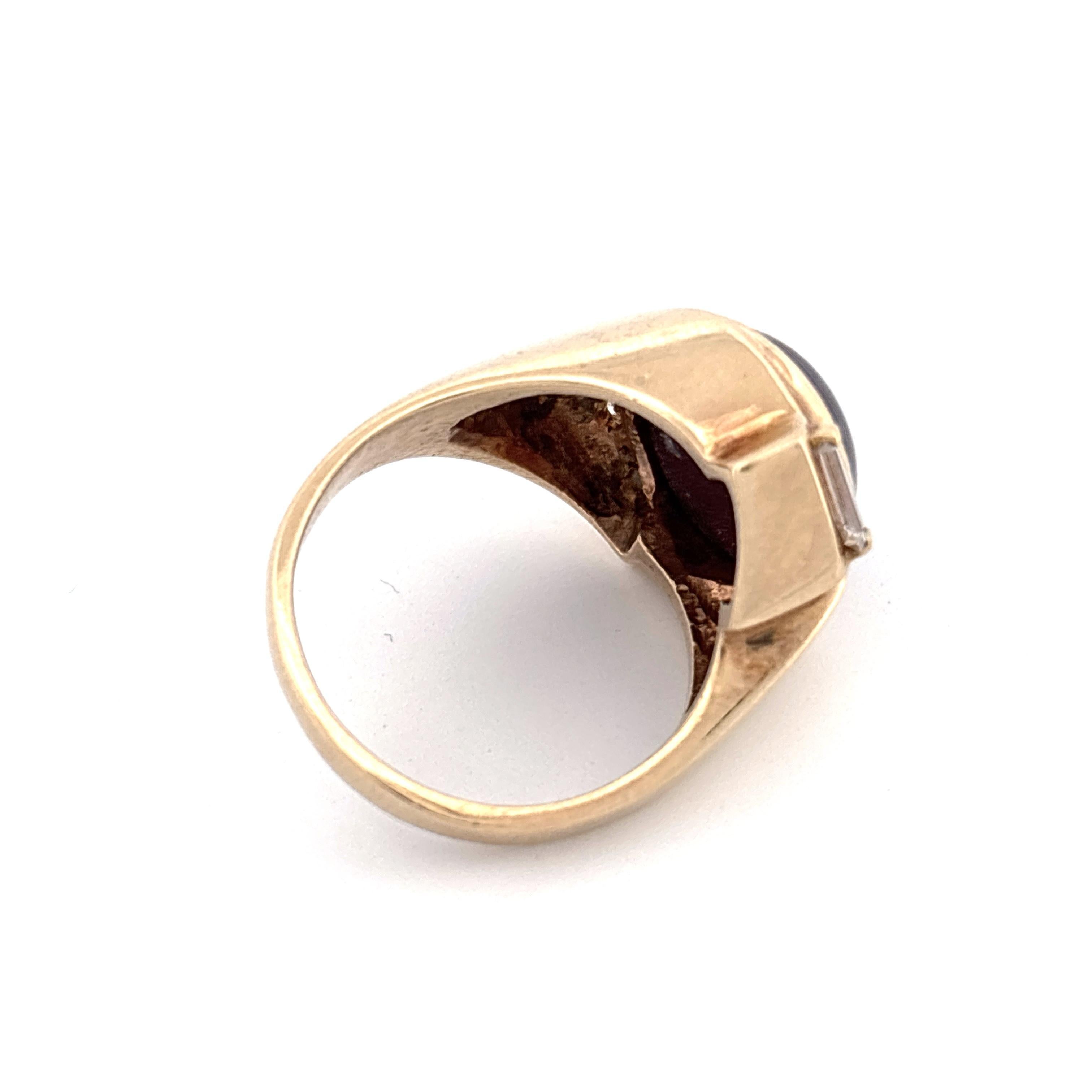 Star Ruby Ring With Diamonds - image 4