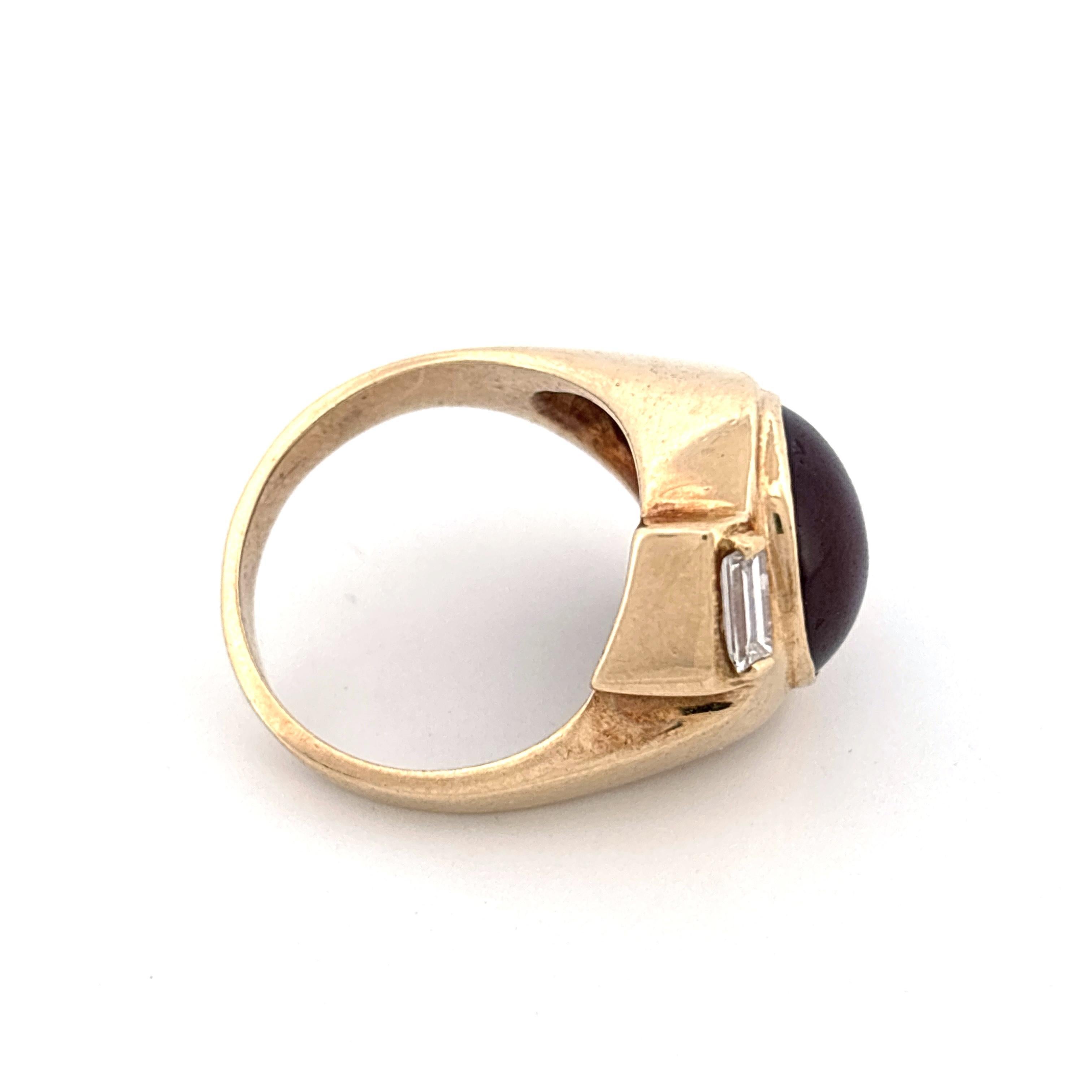 Star Ruby Ring With Diamonds - image 8