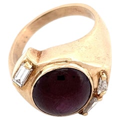 Anillo Estrella Rubí con Diamantes