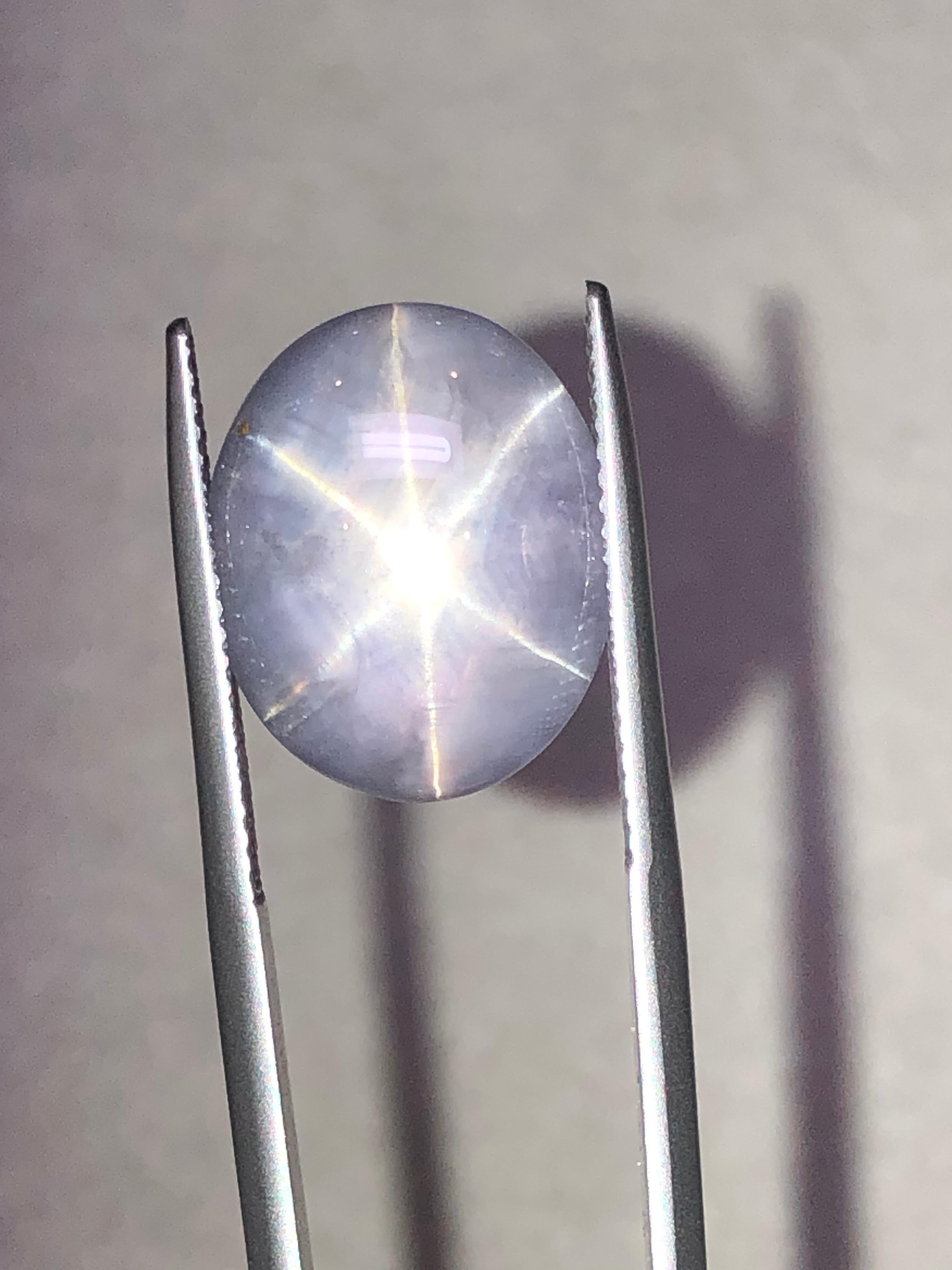 Contemporary Star Sapphire Ring Gem 12.74 Carat No Heat Unset Loose Gemstone
