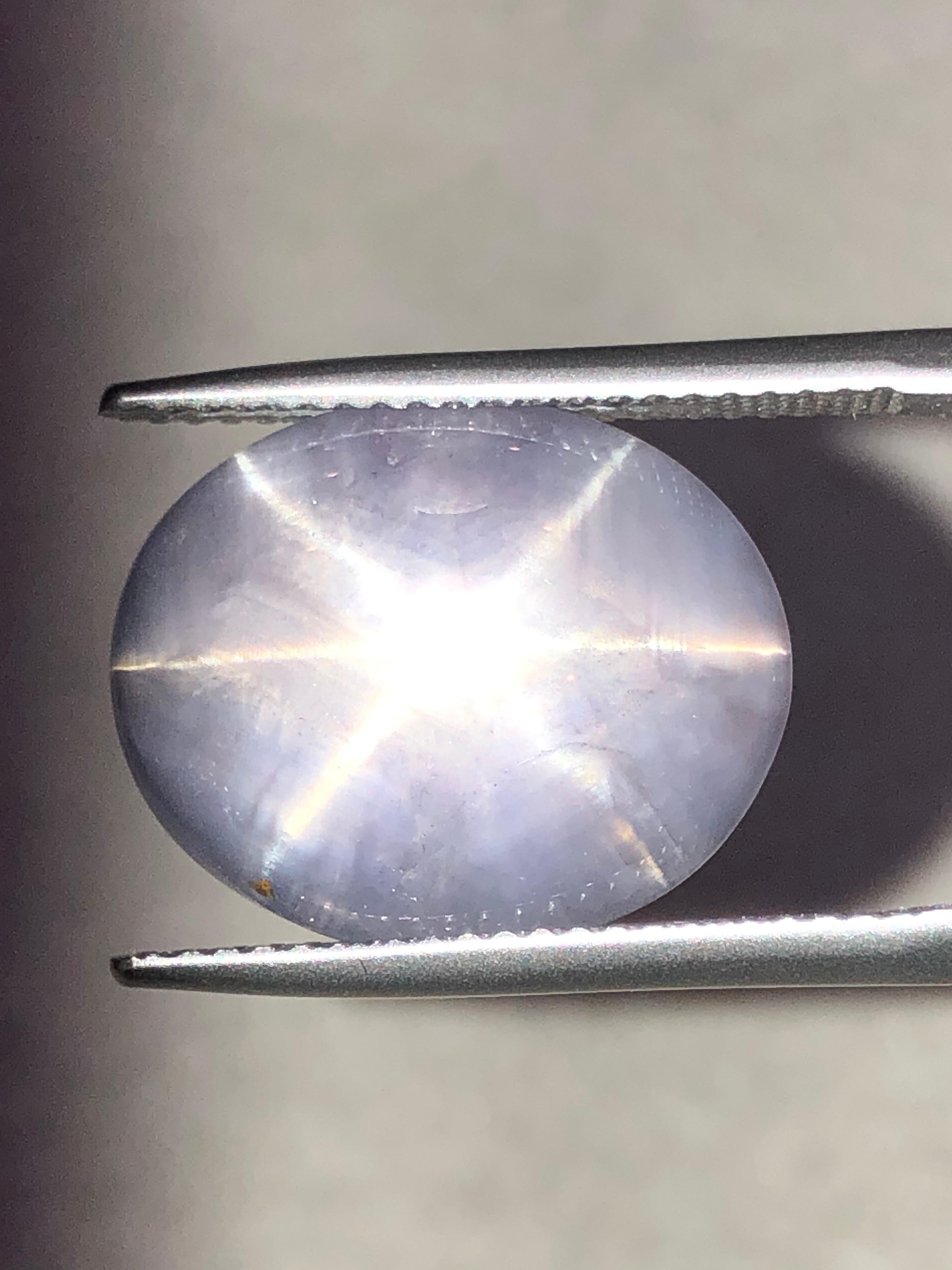 Star Sapphire Ring Gem 12.74 Carat No Heat Unset Loose Gemstone In New Condition In Beverly Hills, CA