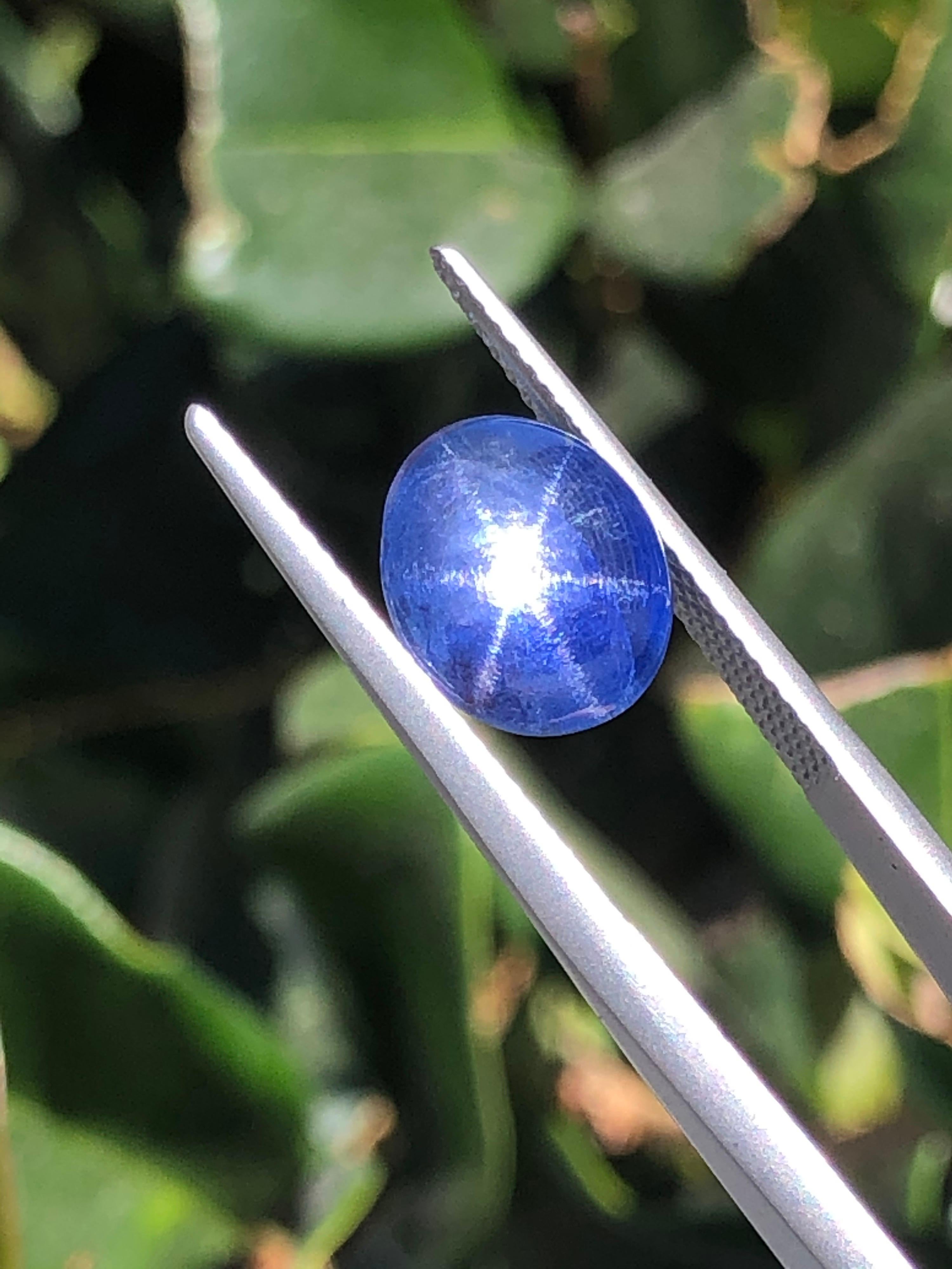 Remarkable 4.19 carat unheated Ceylon Star Sapphire offered loose for a classy lady or gentleman.
This exclusive no heat Star Sapphire would make an exquisite custom tailored jewelry creation.
Returns are accepted and paid by us within 7 days of