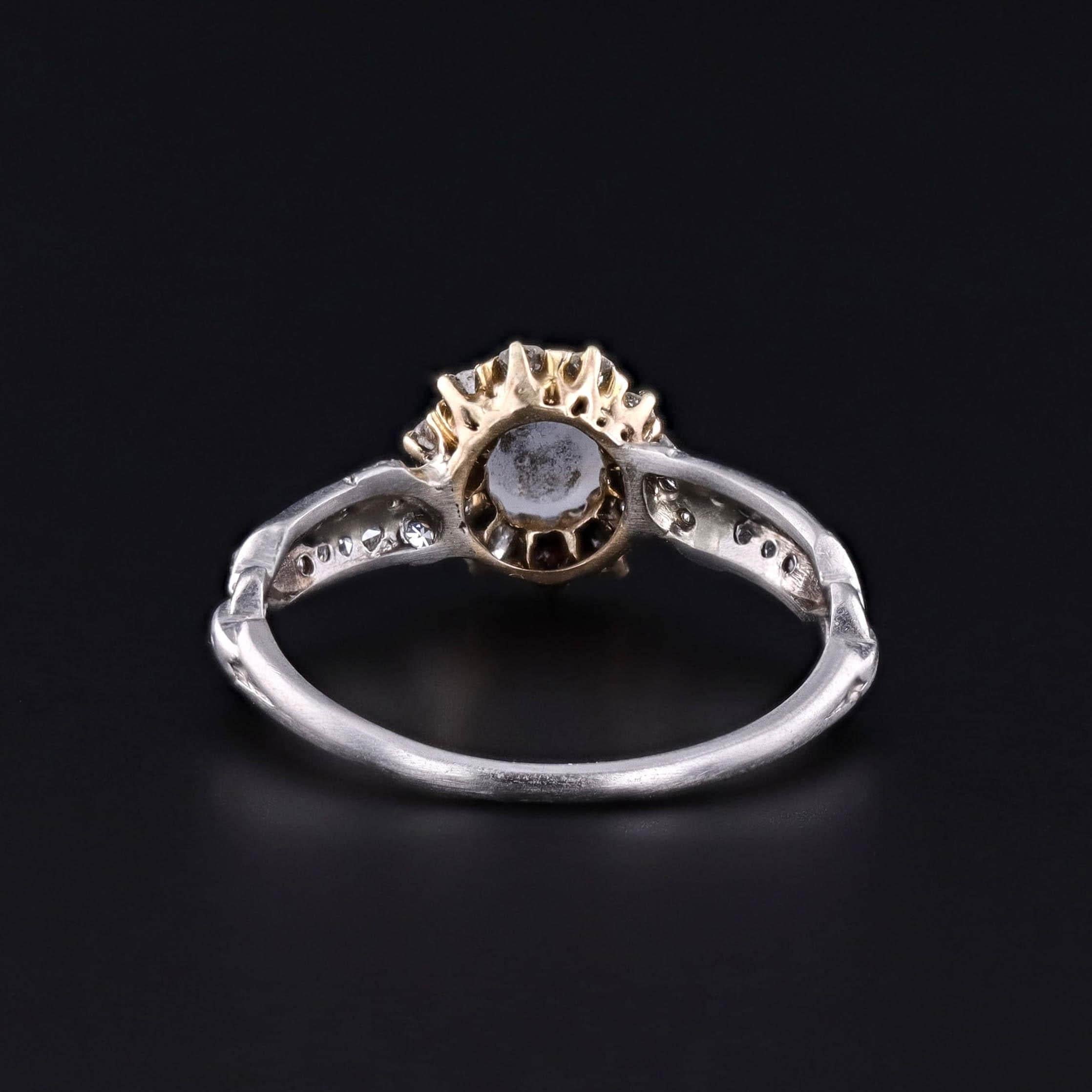Anello a stella con zaffiro e diamante In condizioni buone in vendita a Lewisburg, PA