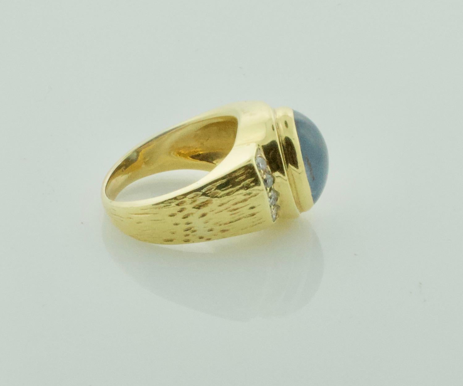 Star Sapphire and Diamond Pinky Ring, circa 1950s at 1stDibs | star ...