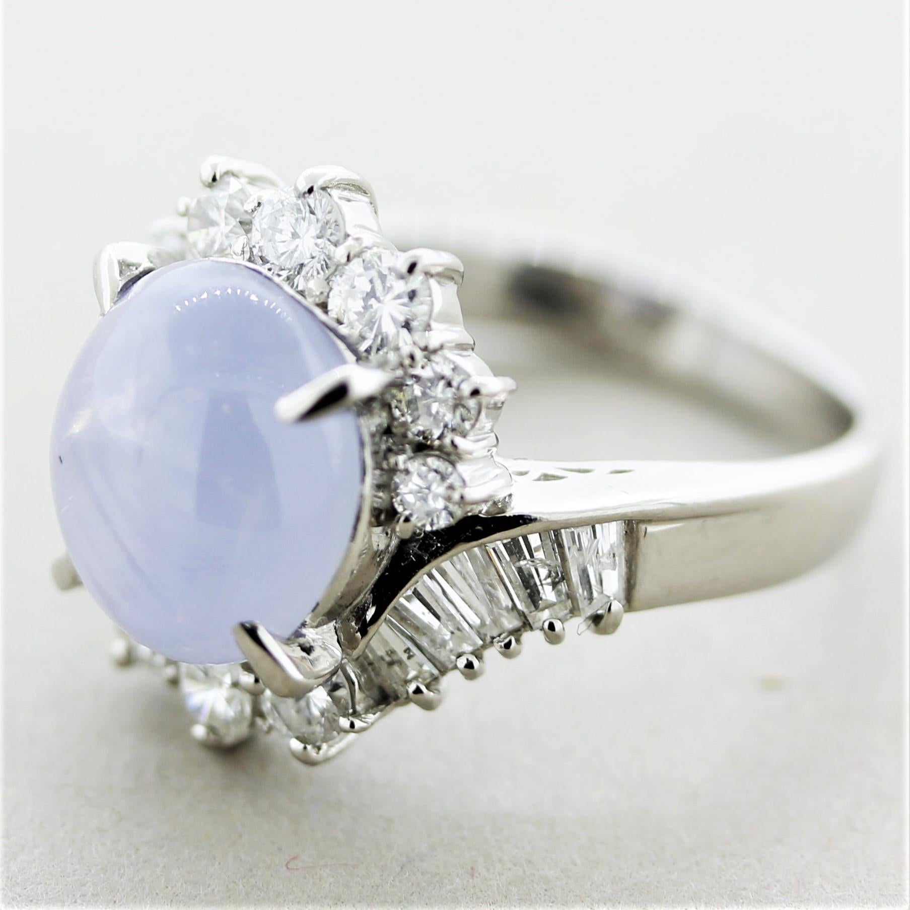 white star sapphire ring