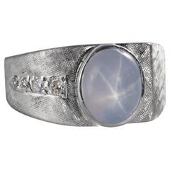 Star Sapphire Ring Midcentury Pristine