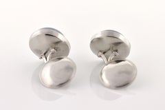 Star Sapphires Platinum Cuff Links